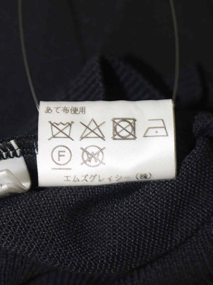 エムズグレイシー 918515 カーディガン 40 ブラック パール フラワー IT5NKSIDDIIM