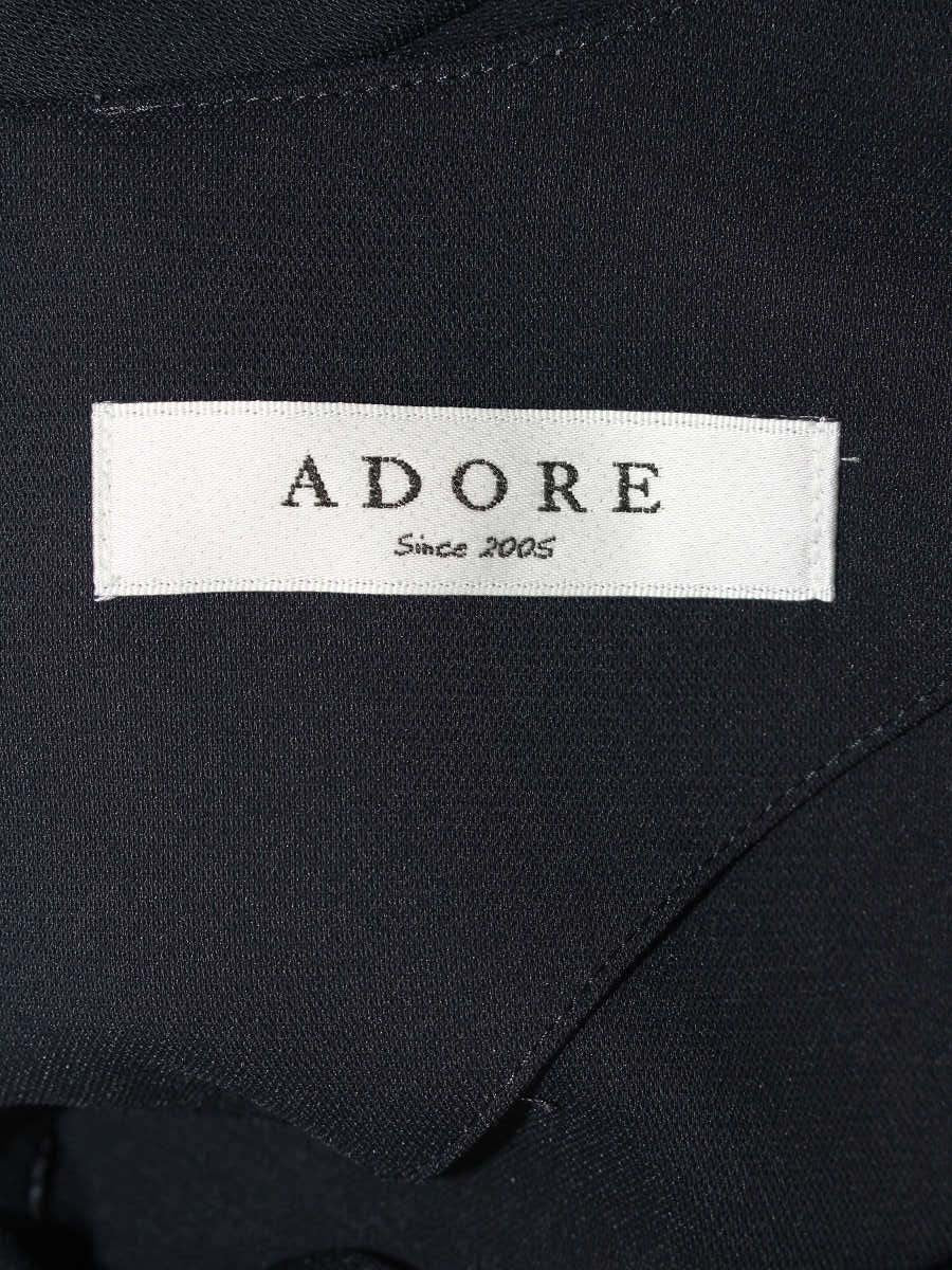 アドーア 531-110251 カットソー 38 ネイビー アシンメトリー IT32Q7F2OR78