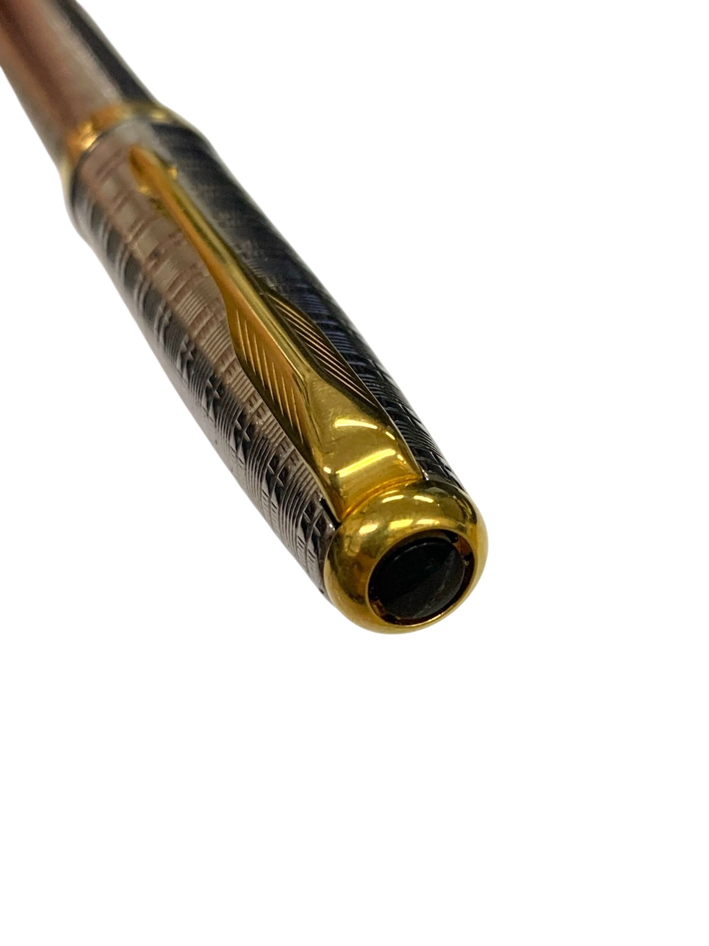 パーカー 万年筆 ソネット チーゼルタータンGT シルバー/ゴールド XF 18K 750 ITRZZ1SGDEU8