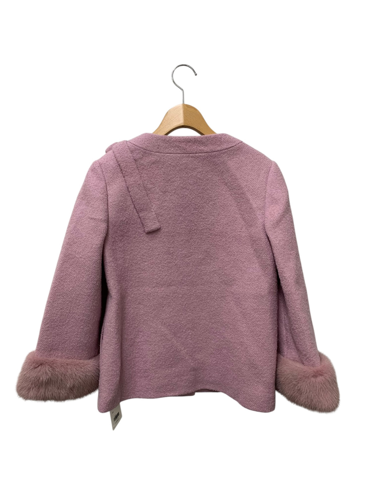 ルネ Coat 6533010 ノーカラージャケット 34 ピンク リボン HOPENHAGEN FUR ITHZRUV40Q2M