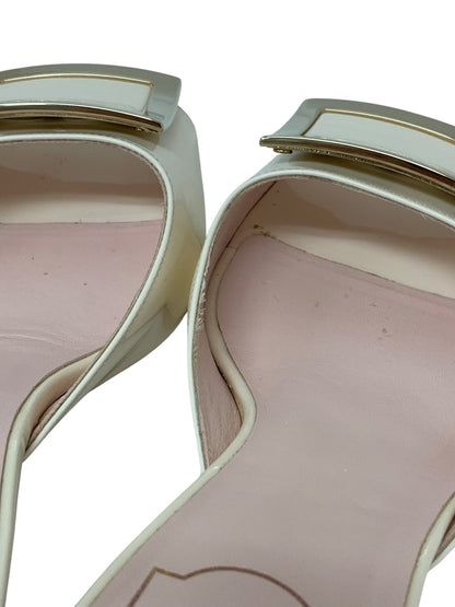 ロジェヴィヴィエ トランペット パテントレザー ミュール RVW74839190D1PC019 36 アイボリー IT4UYZBM01NG