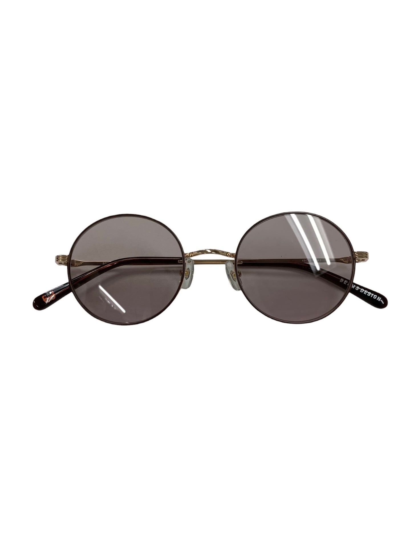 ビームス デザイン BDS-105 サングラス ブラウン メタルフレーム ラウンド ITL4CG1CHT3U