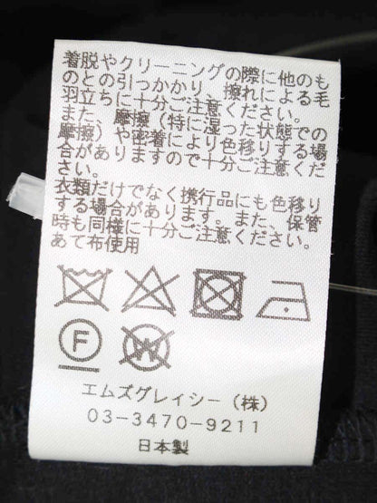 エムズグレイシー Volume Sleeve Cut sew 815319 Tシャツ カットソー 38 ブラック リボン ITBF203V5GCI