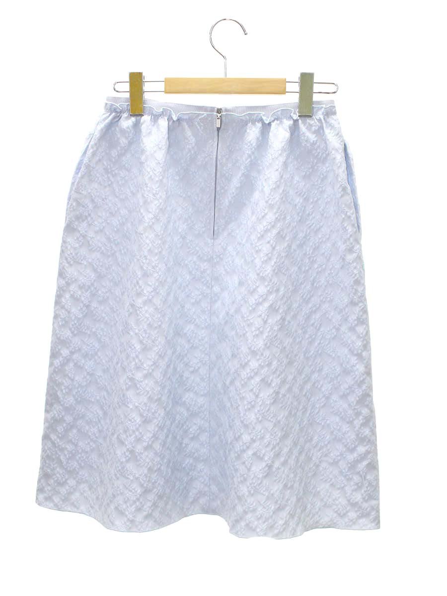 フォクシーニューヨーク collection Peony ピオニー 40965 スカート 38 ブルー フラワーモチーフ IT9JFL9QYCSS