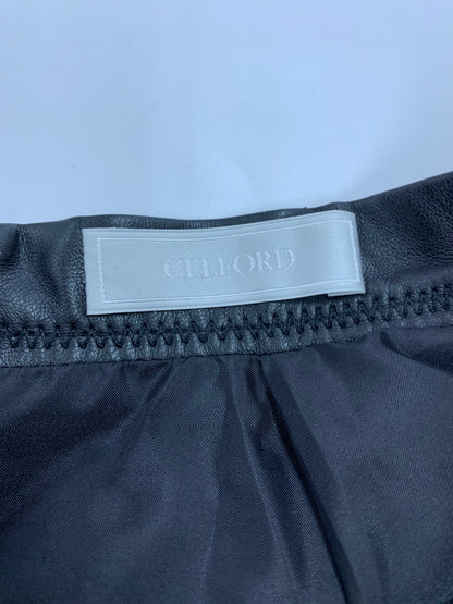 セルフォード CWFS194025 スカート 36 ブラック フェイクレザー フレア IT0MQT4LLI2M 【SALE】