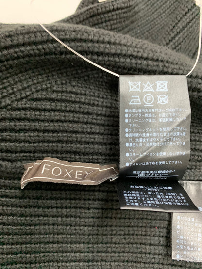フォクシーブティック Knit Top Coquille 43271 ニット セーター F ブラック フード ITN17S8AQA8G