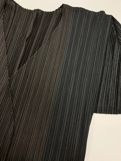 プリーツプリーズイッセイミヤケ PP78-JO807 ジャケット 3 ブラック ノーカラー ITW21REOARH2