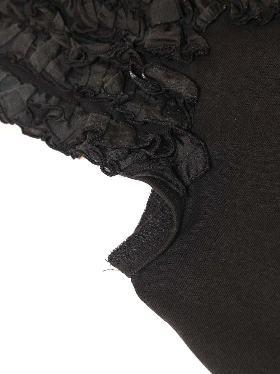 エムズグレイシー 115314 Tシャツ カットソー 38 ブラック 衿フリル ITCMN9X320IM
