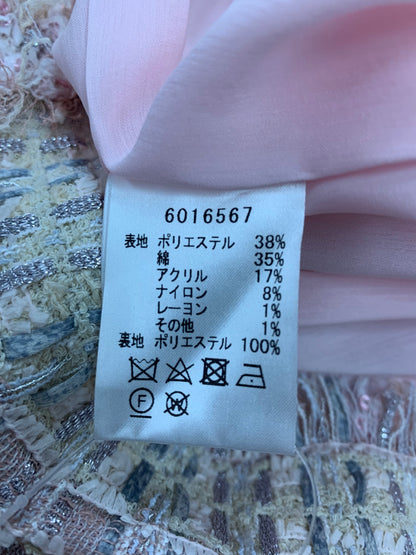 ルネ 6016567 ワンピース 36 ピンク ツイード パールビジュー マリアケント社製 ITHSQU0CQAS2