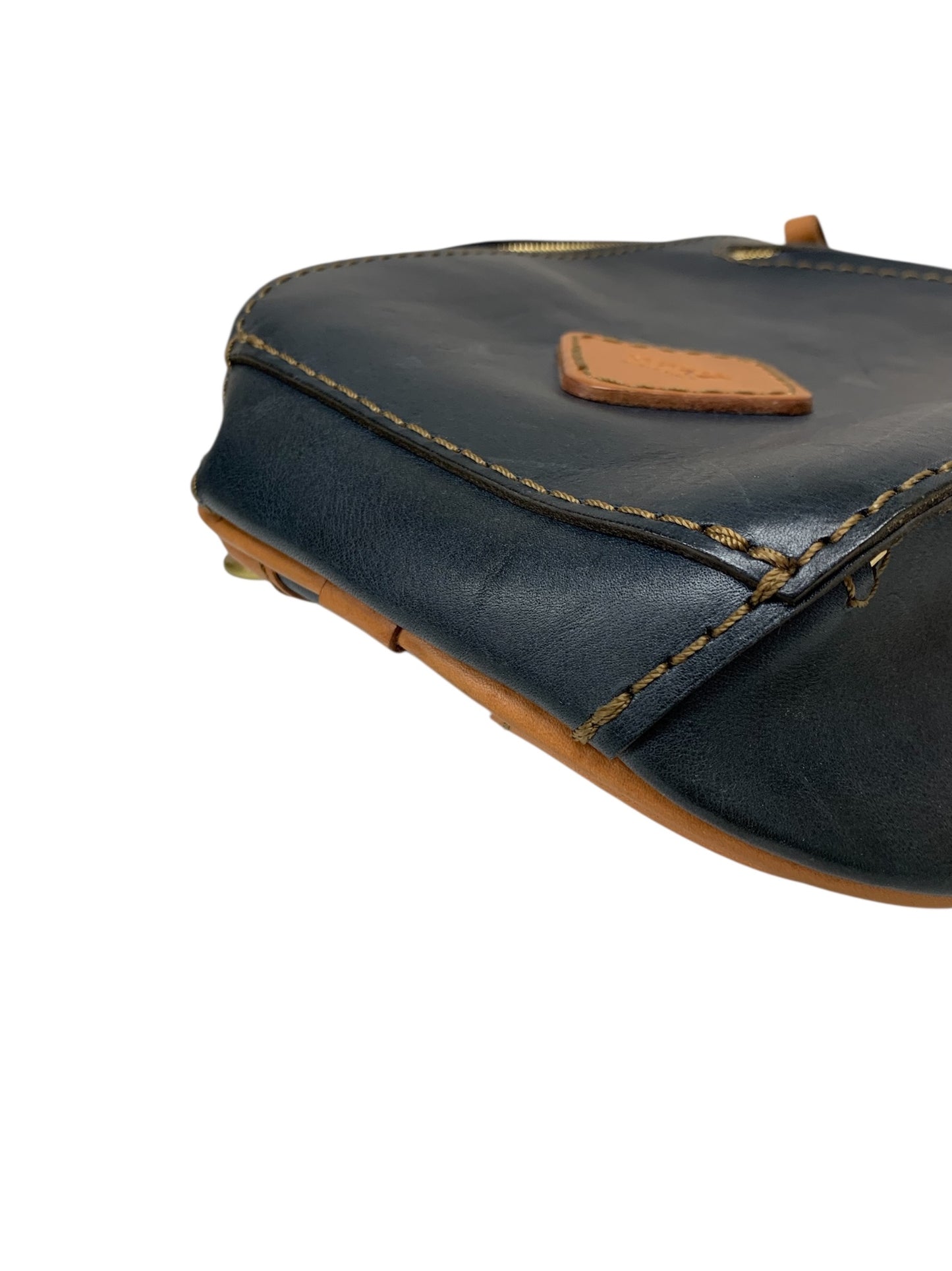 ヘルツ トリプルファスナーボディバッグ ネイビー ワンショルダー スターレ ソフトレザー ITXIVR9CDJ4A