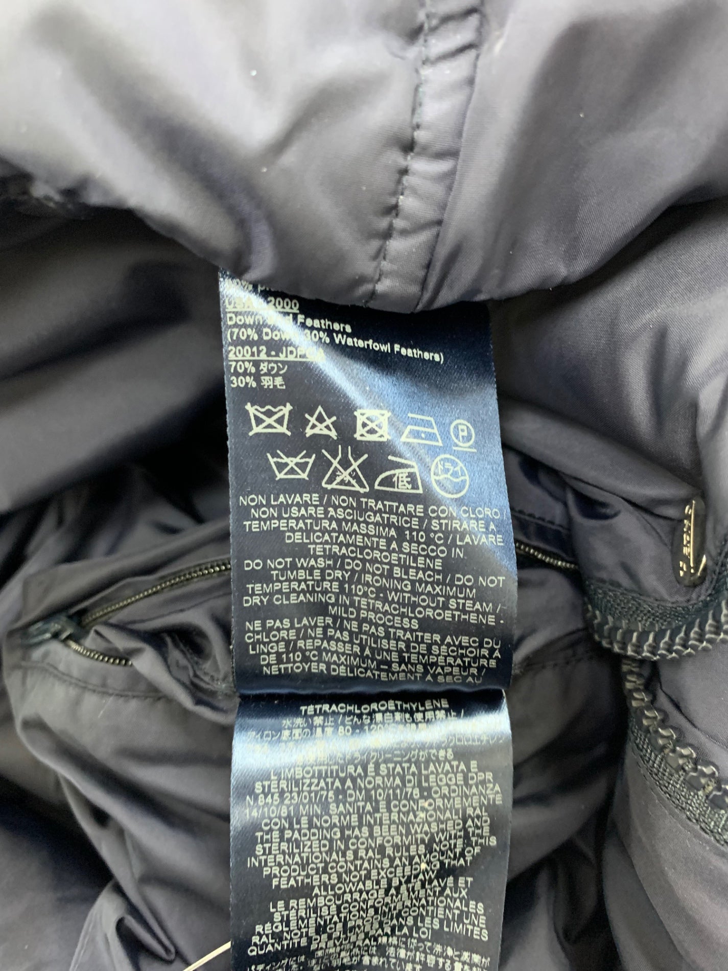 ヘルノ PI0274U-12004-9200 ダウンジャケット 52 ネイビー フード ITO9MHT55G67