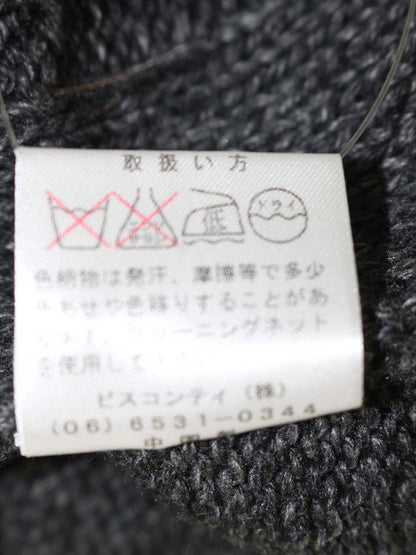 ギャラリービスコンティ 1480821 半袖ニット 2 グレー タートルネック アラン模様 ITJ5KTY4CUU6