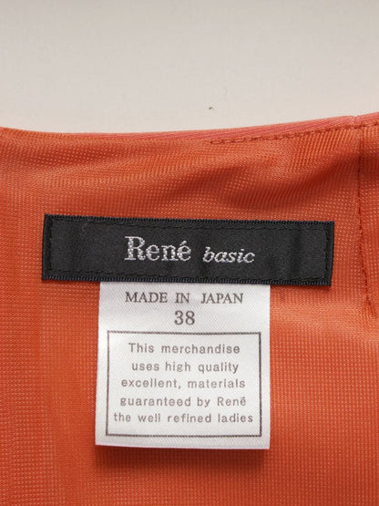 ルネ 5536190 ワンピース 38 コーラルオレンジ フレアー ITHQ08TTK94E