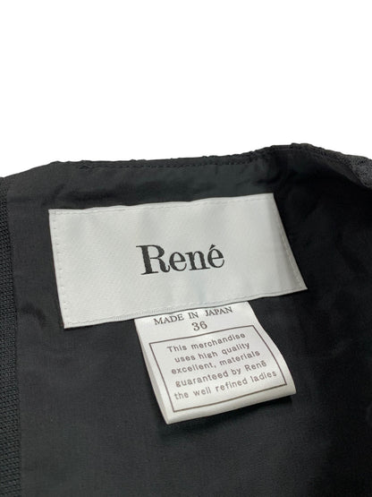 ルネ 6346190 ワンピース 36 ブラック TISSUE社製 ITWCBTZXO4RG
