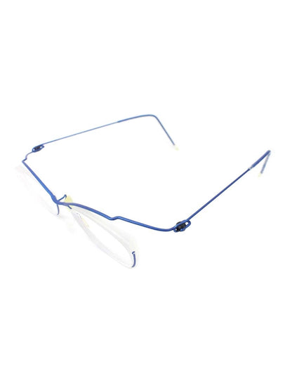 コンセプトワイ Y-03 メガネ ブルー チタニウムフレーム ハーフリム スクエア ITO7MDFI5BKS