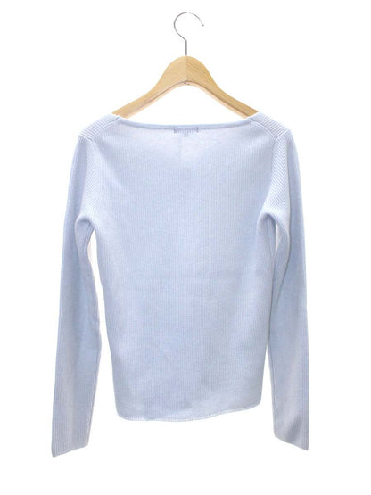 トゥービーシック W5N09-627-20 ニット 40 ブルー Vネック ビジュー IT098FU5GFCO