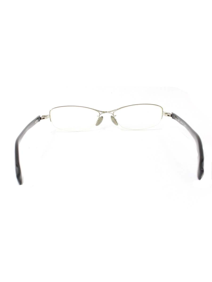 フォーナインズ S-640T 眼鏡 メガネ シルバー/グレー コンビフレーム ハーフリム スクエア ITPQ3ZFPEHR0