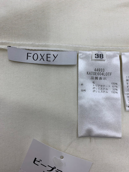 フォクシーブティック Viola Top ヴィオラトップ 44933 ニット 38 ホワイト 衿付 ITUE0VF3JOAW 【SALE】