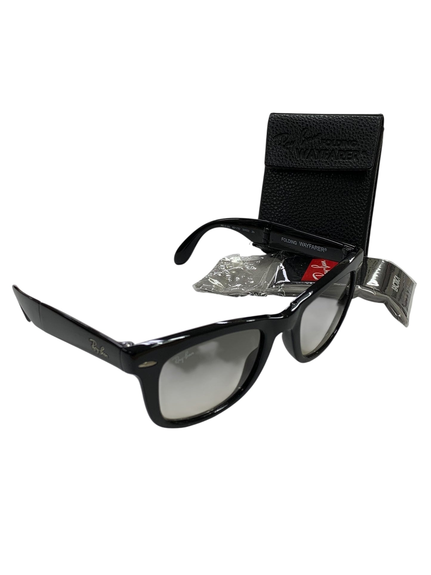 レイバン WAYFARER FOLDING CLASSIC RB4105 メガネ ブラック 折りたたみ セルフレーム ウェリントン ITMH0UMVOQI8