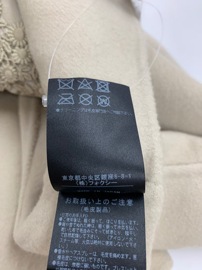 フォクシーブティック Fur Jacket SOUFFLE 37280 ジャケット 40 ベージュ カシミヤ ミンクファー ITO83Q4UNPWG