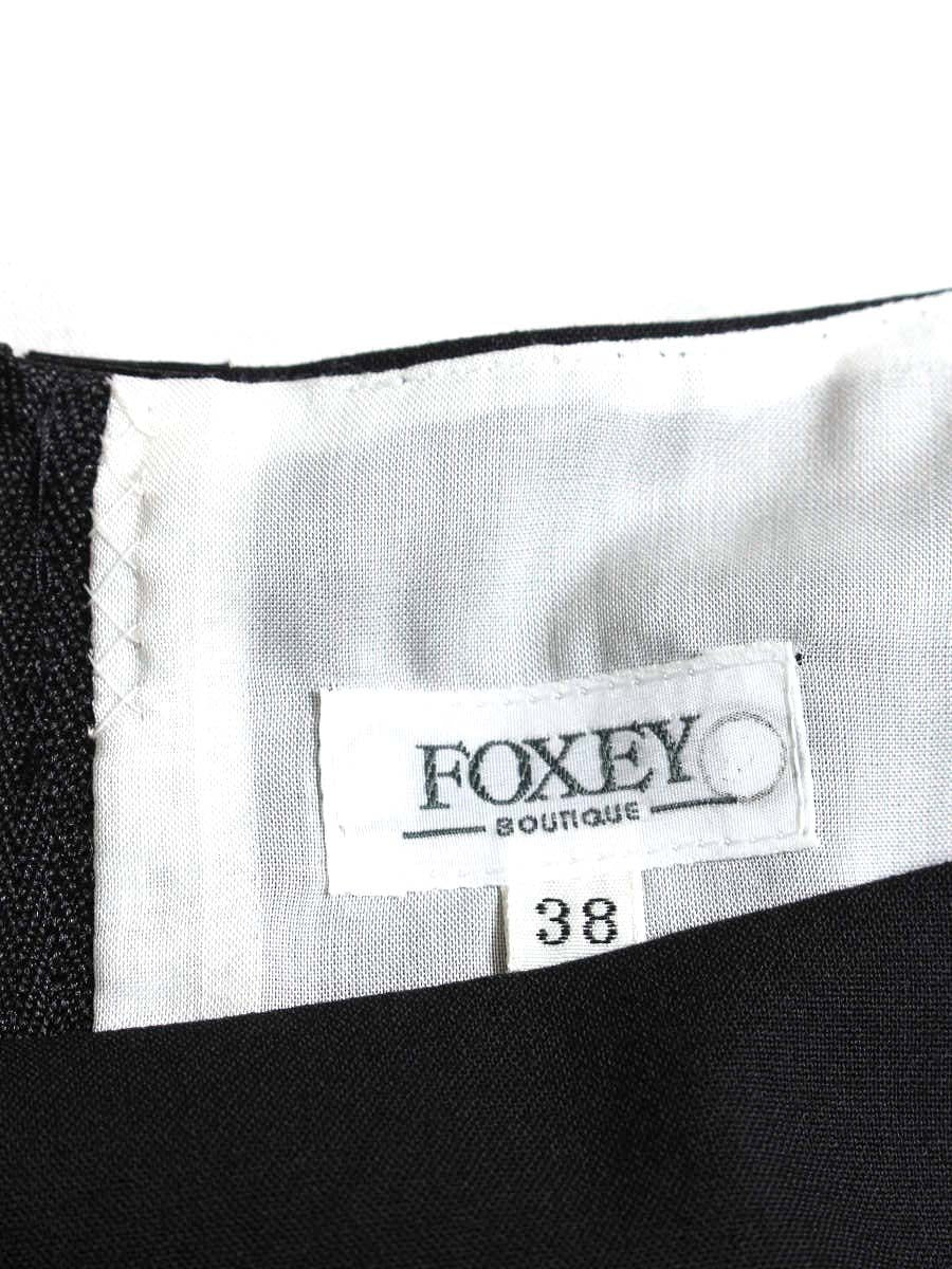 フォクシーブティック 22223 ワンピース 38 ブラック プリーツスカート ITIL6ZIDW822