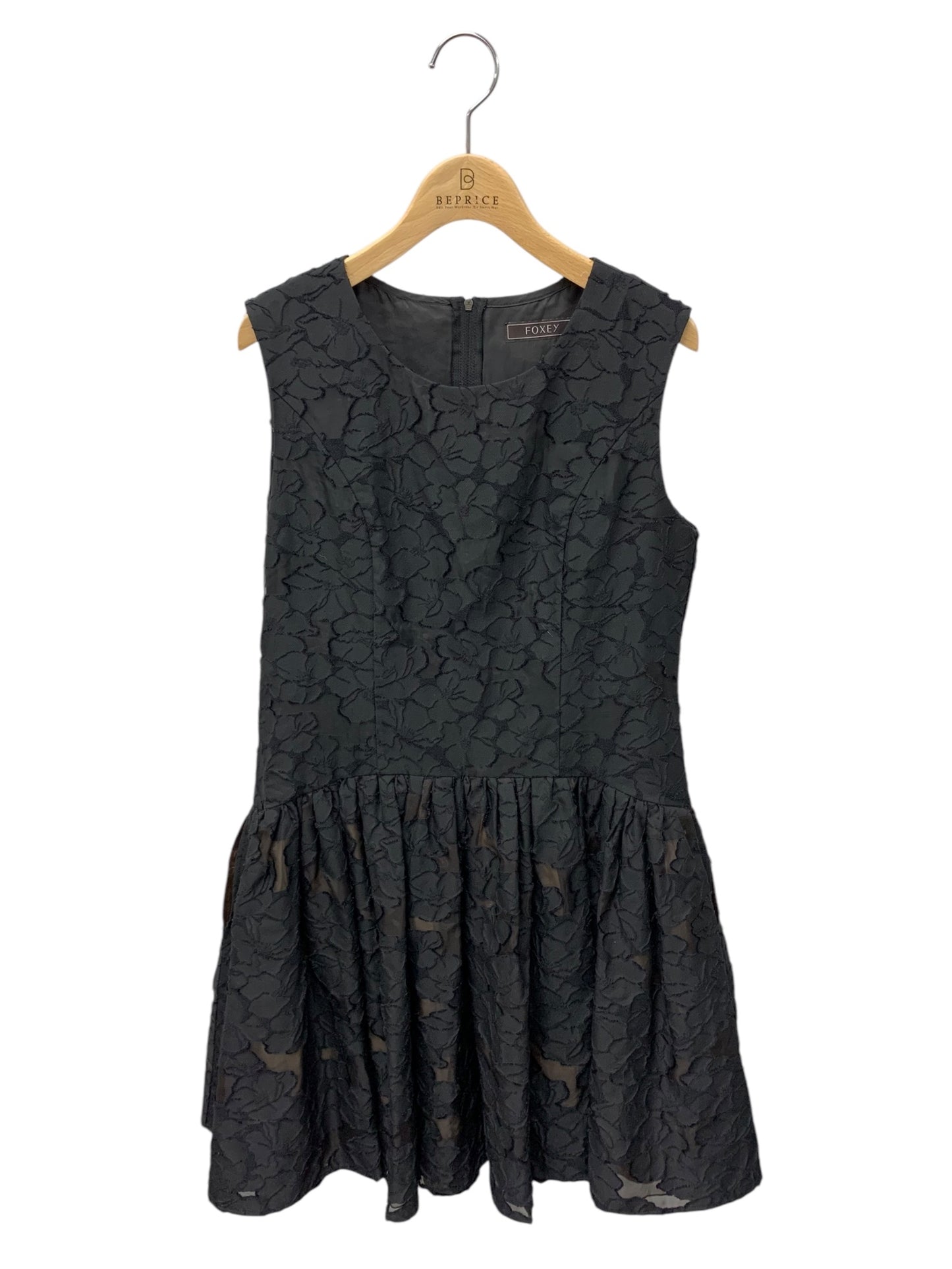 フォクシーブティック Dress 37049 ワンピース 40 ブラック シルク ウール混 IT5MEP0HRFEB