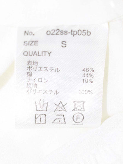 ジェンヌ ボリュームスリーブブラウス 022ss-tp05b シャツ S ホワイト パール IT308JWV0620 【SALE】