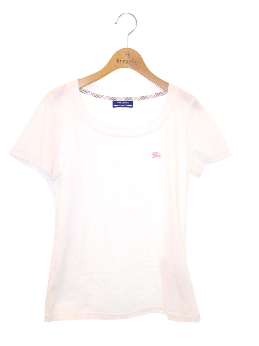 バーバリーブルーレーベル FA593-262-02 Tシャツ 38 ホワイト ロゴ ITTKDW0Y1OEC