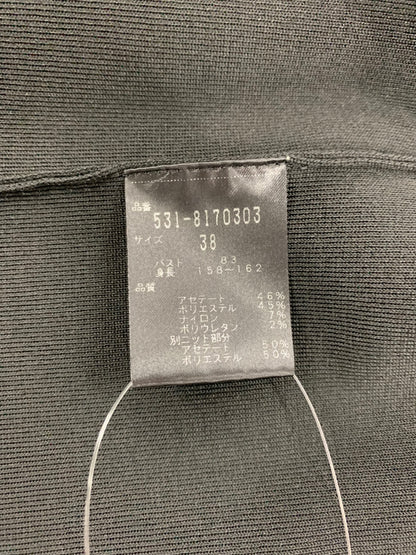 アドーア 531-8170303 カットソー 38 ブラック プリーツスリーブ ITAQVU60S6ES