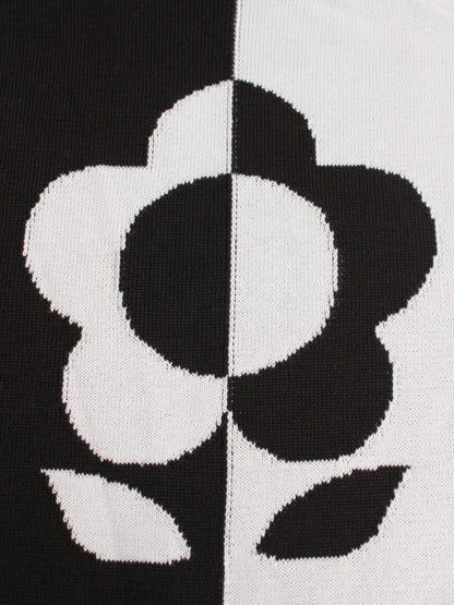 エムズグレイシー Black & White Knit One-piece 918130 ワンピース 40 ブラック/ホワイト ニット ITCSGV9YI5JF