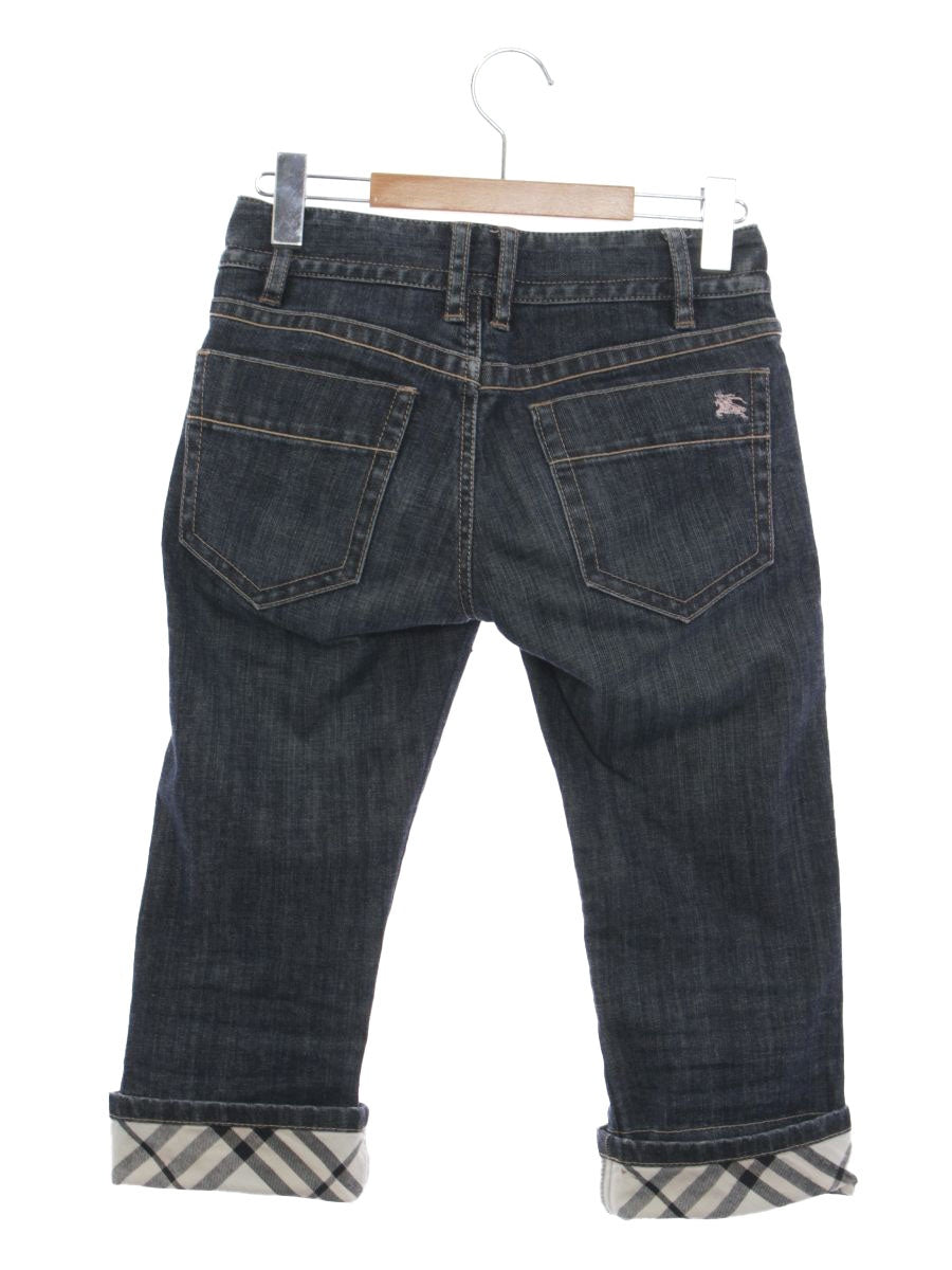 バーバリーブルーレーベル FQ549-289-30 デニムパンツ 23 ネイビー クロップド ITKDT5UIC0NI