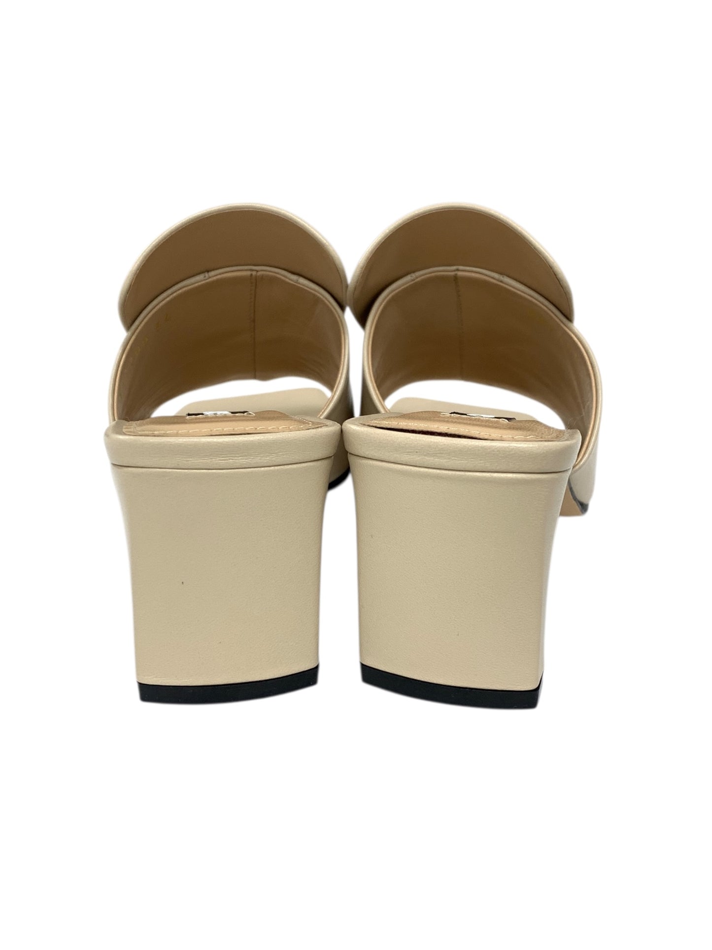 セルジオロッシ Sr1 Mule HH 60mmミュール A81700 サンダル 34 ベージュ レザー ITC1XRYVSFE8 【SALE】