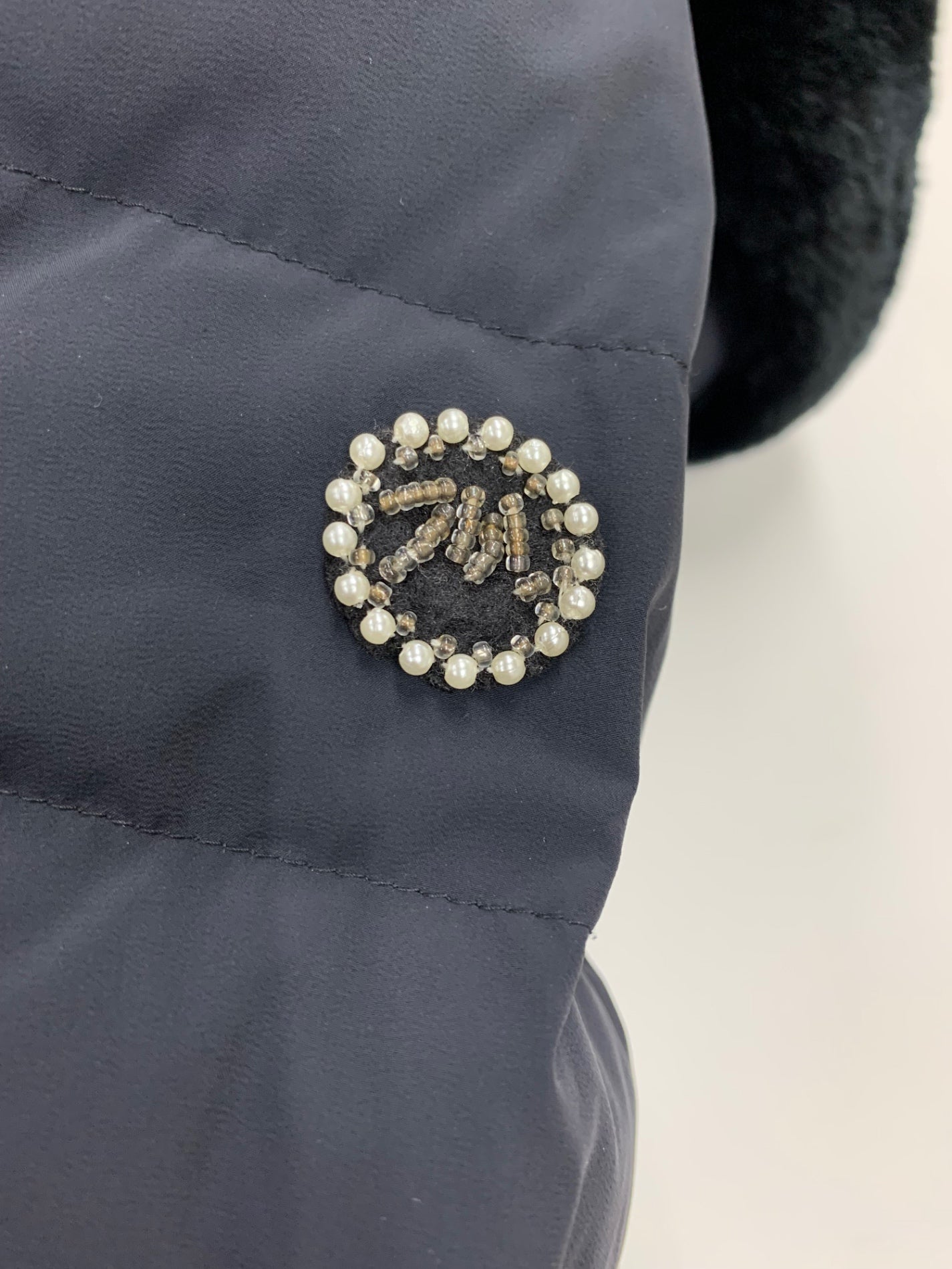 エムズグレイシー 819509 ダウンコート 38 ネイビー レッキスファー ダブルジップ 2way ITDK6VNDLB4P