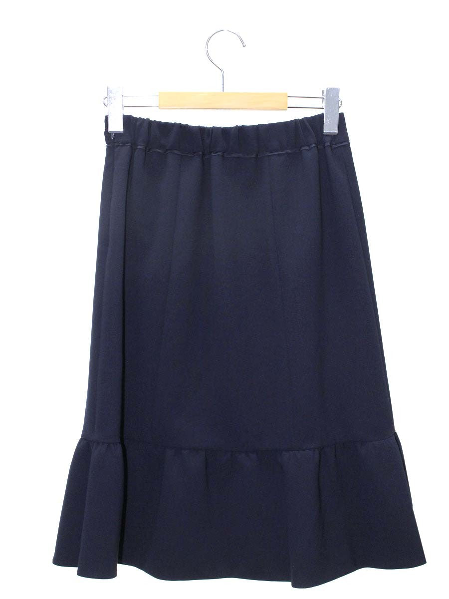 トゥービーシック ストレッチダブルクロス W5S10-758-29 スカート 38 ネイビー ITOGTEKMHJS7 【SALE】