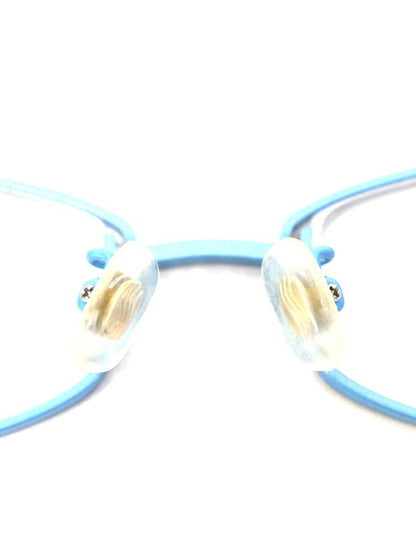 タカノリユゲ SPICE-3 TY-37 メガネ ブラウン/スカイブルー メタルフレーム フルリム オーバル ITX8FLU1ROI8 【SALE】