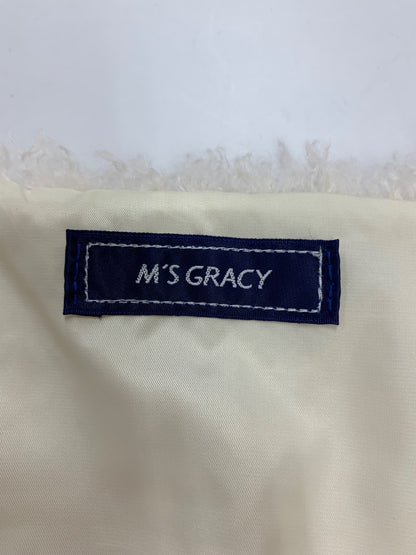 エムズグレイシー フェイクファーケープ 396504 ケープ F アイボリー リボン IT6LHSE67BW4 【SALE】