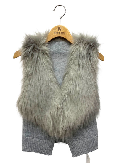 フェンネル 15-11-15430 ベスト 09 グレー ニット フェイクファー ITW3UYZ7CS0J