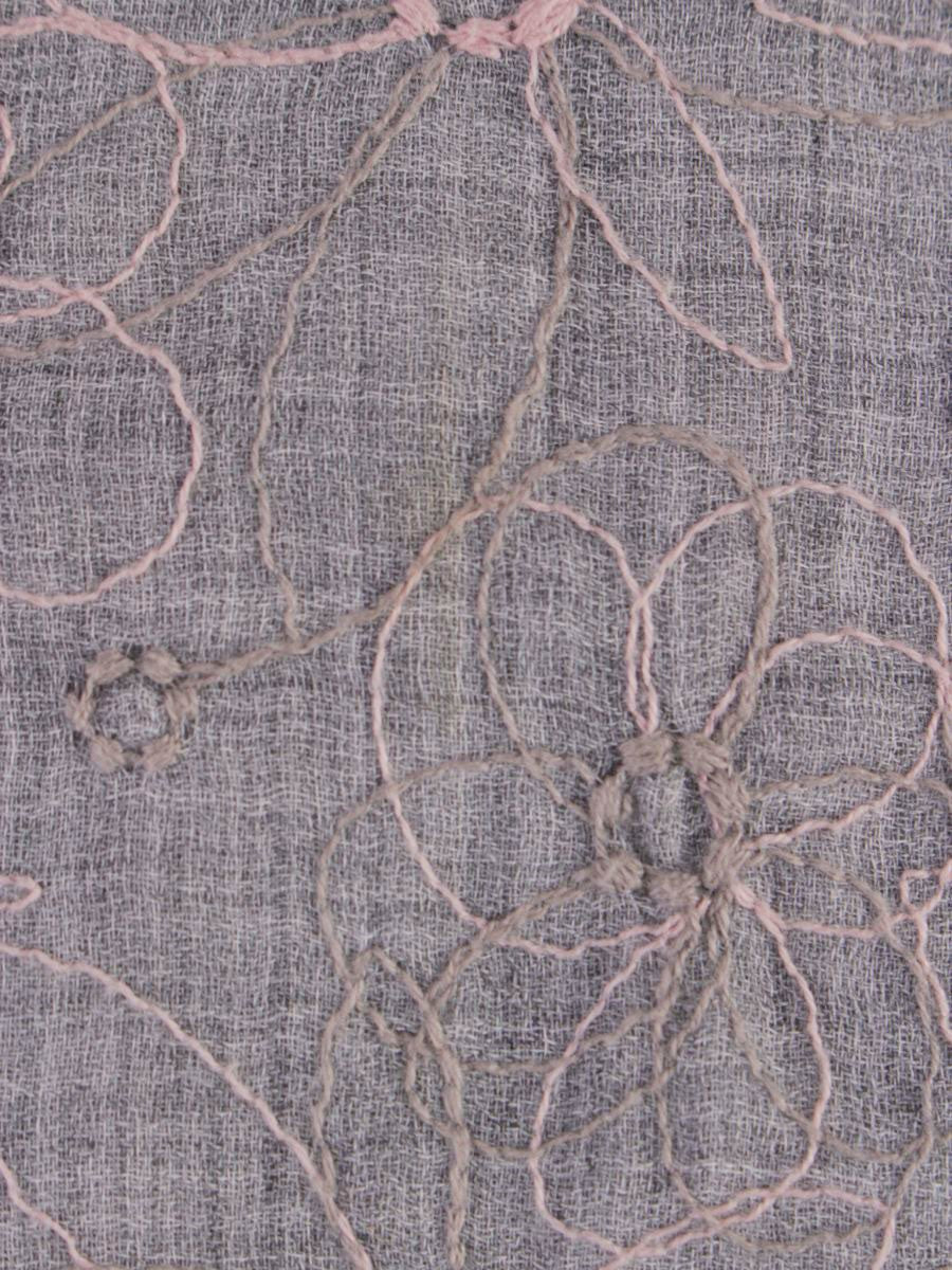 ルネ 6834010 スカート 36 グレー フラワー 刺繍 ITK8NFB7HBT4