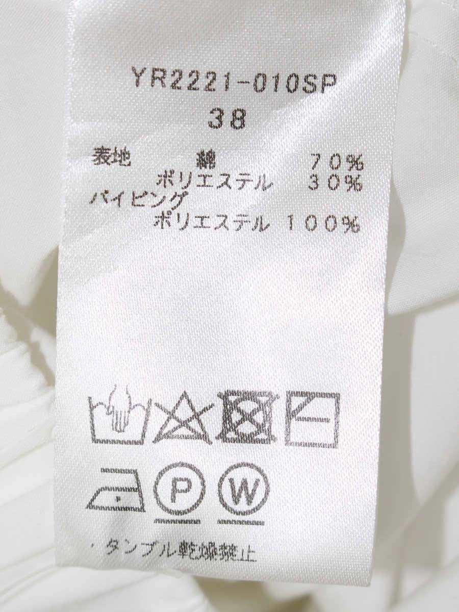 ヨリ YR2221-010SP ブラウス 38 ホワイト カットソー フリル ITGI22HFRG98