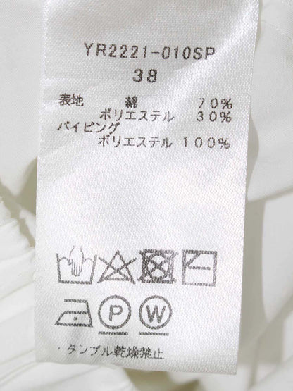 ヨリ YR2221-010SP ブラウス 38 ホワイト カットソー フリル ITGI22HFRG98