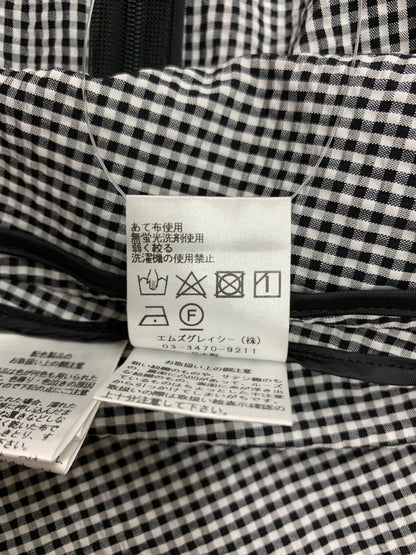 エムズグレイシー 211318 ワンピース 36 ホワイト ギンガムチェック ITNXAWSKBDN2
