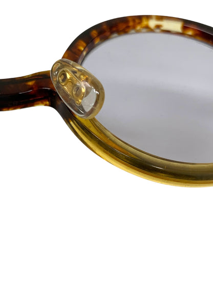 白山眼鏡店 round classic メガネ 眼鏡 ブラウン べっ甲柄 セルフレーム フルリム オーバル ITHRABCXEC68