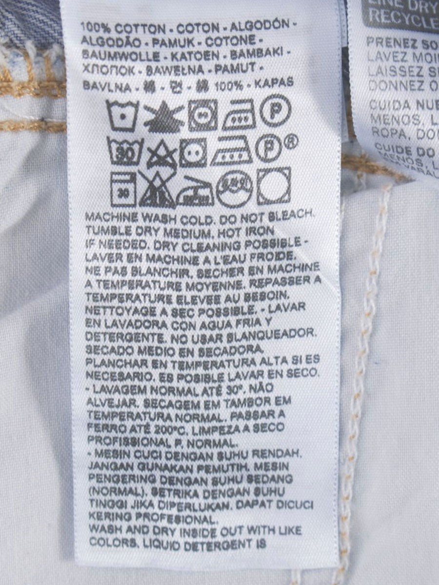 リーバイス PC9-85787-0000 デニムパンツ 25 ブルー プリーツ IT1ZU3C3KHBS