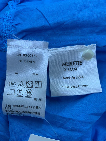 マーレット 39103000152 ワンピース XS ブルー ティアード フレア ITJMLWUI7O9O