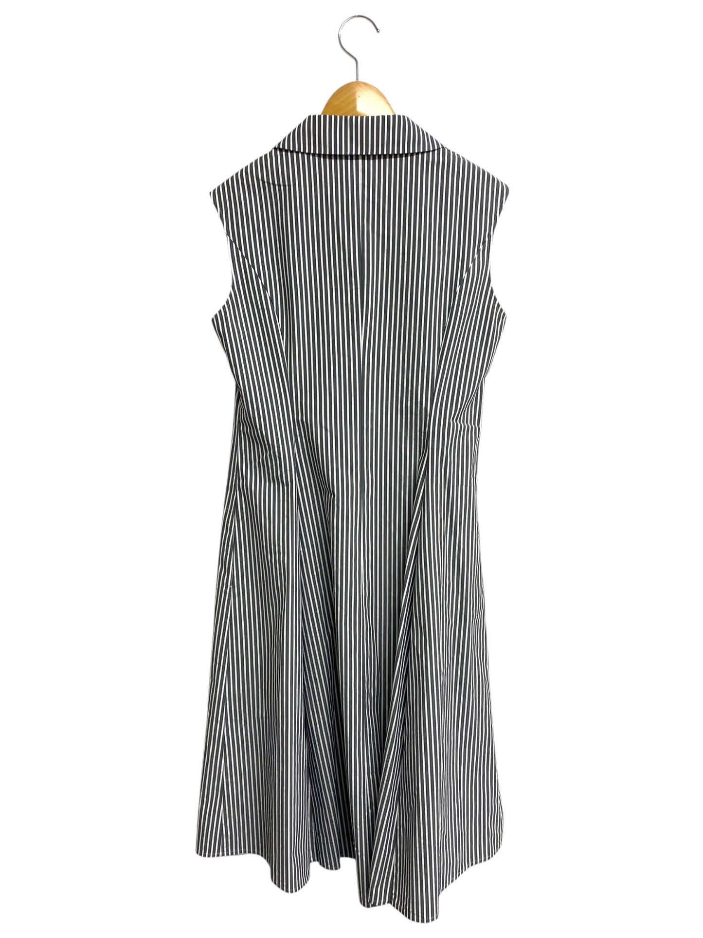ルネ 5826510 ワンピース 38 グレー フロントボタン ストライプ ITACB663NEFU