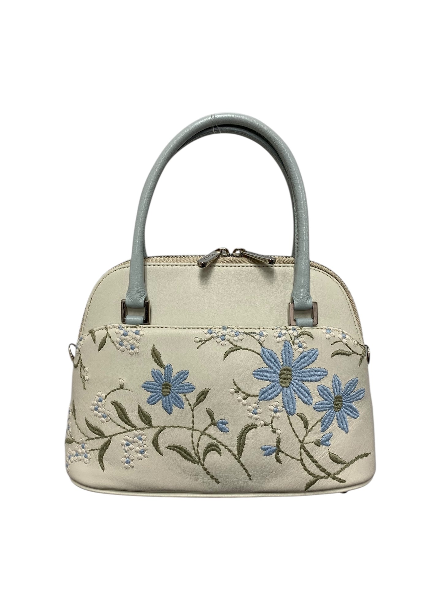 フォクシー マカロンバッグ ハンドバッグ ホワイト フラワー 刺繍 ITPH29SJG1XV