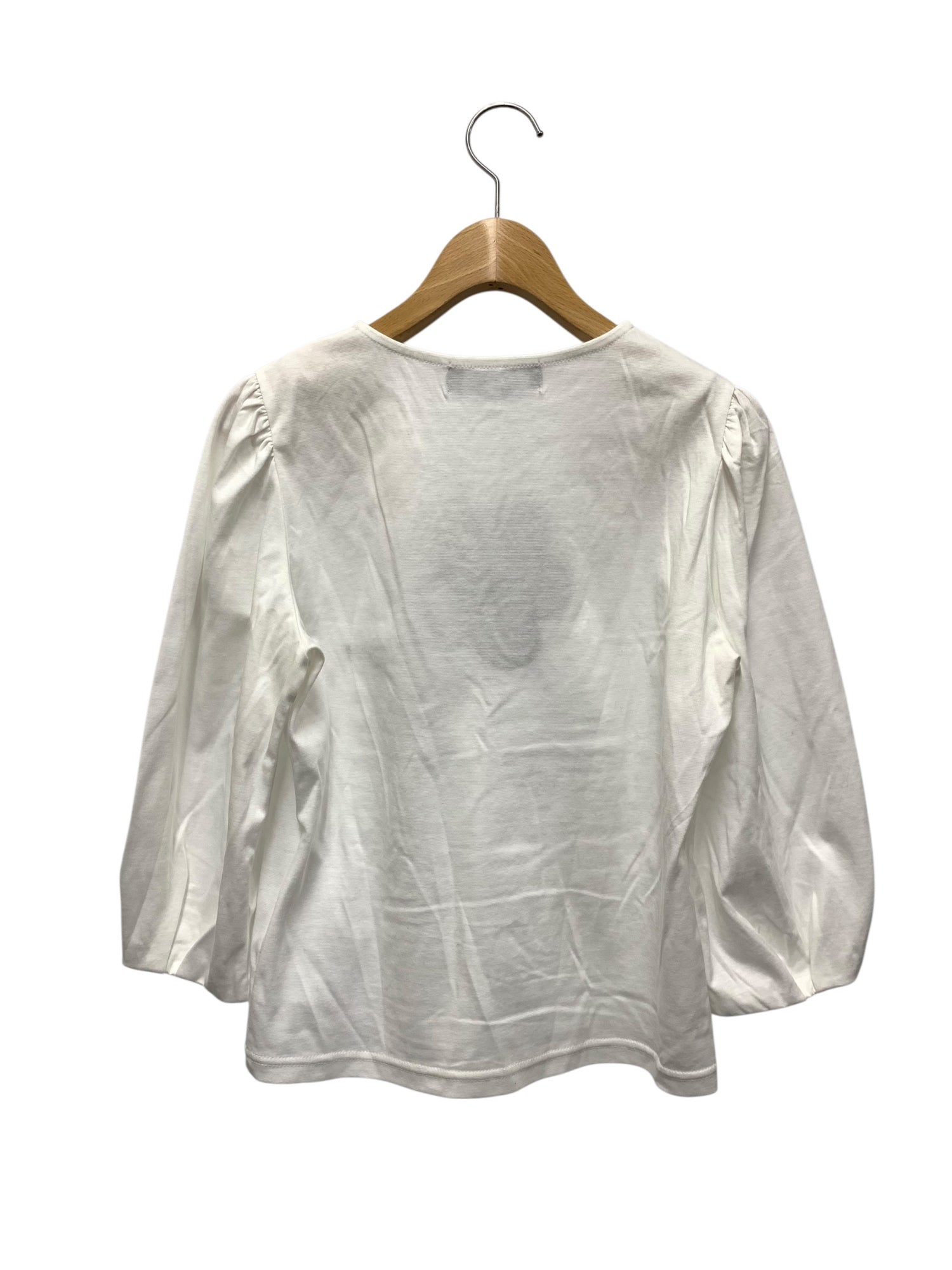 エムズグレイシー 515104 カットソー 38 ホワイト チュールフラワー  