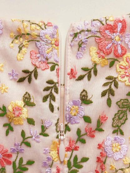 トッカ OPTOHW0320 ワンピース 00 ピンク フラワー 刺繡 IT3BBS1G4B40