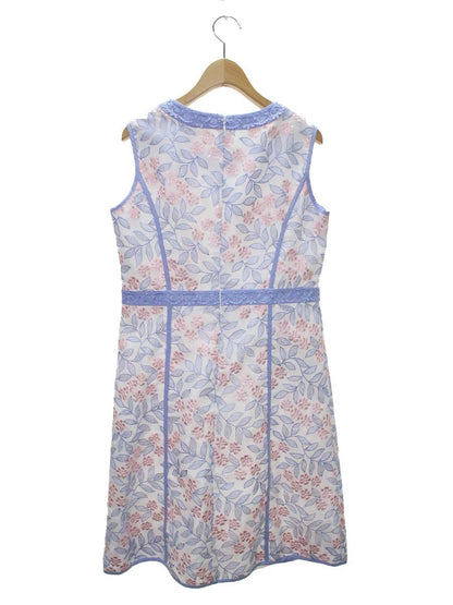 スーパービューティー ワンピース 40 ライトパープル/ピンク フラワーモチーフ 刺繍 IT99PCX2WULS