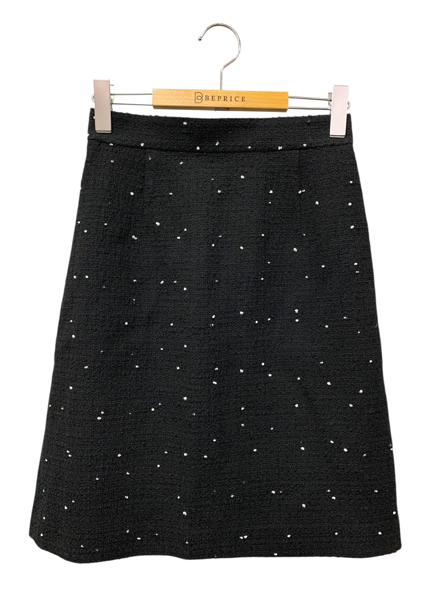アナイ ミニドットツイードＡライン スカート 102511-11-060-95-360 36 ブラック ITJEZKY9NYV0
